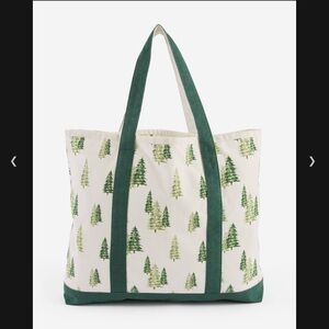 Evergreen Trees Canvas Tote Bag
